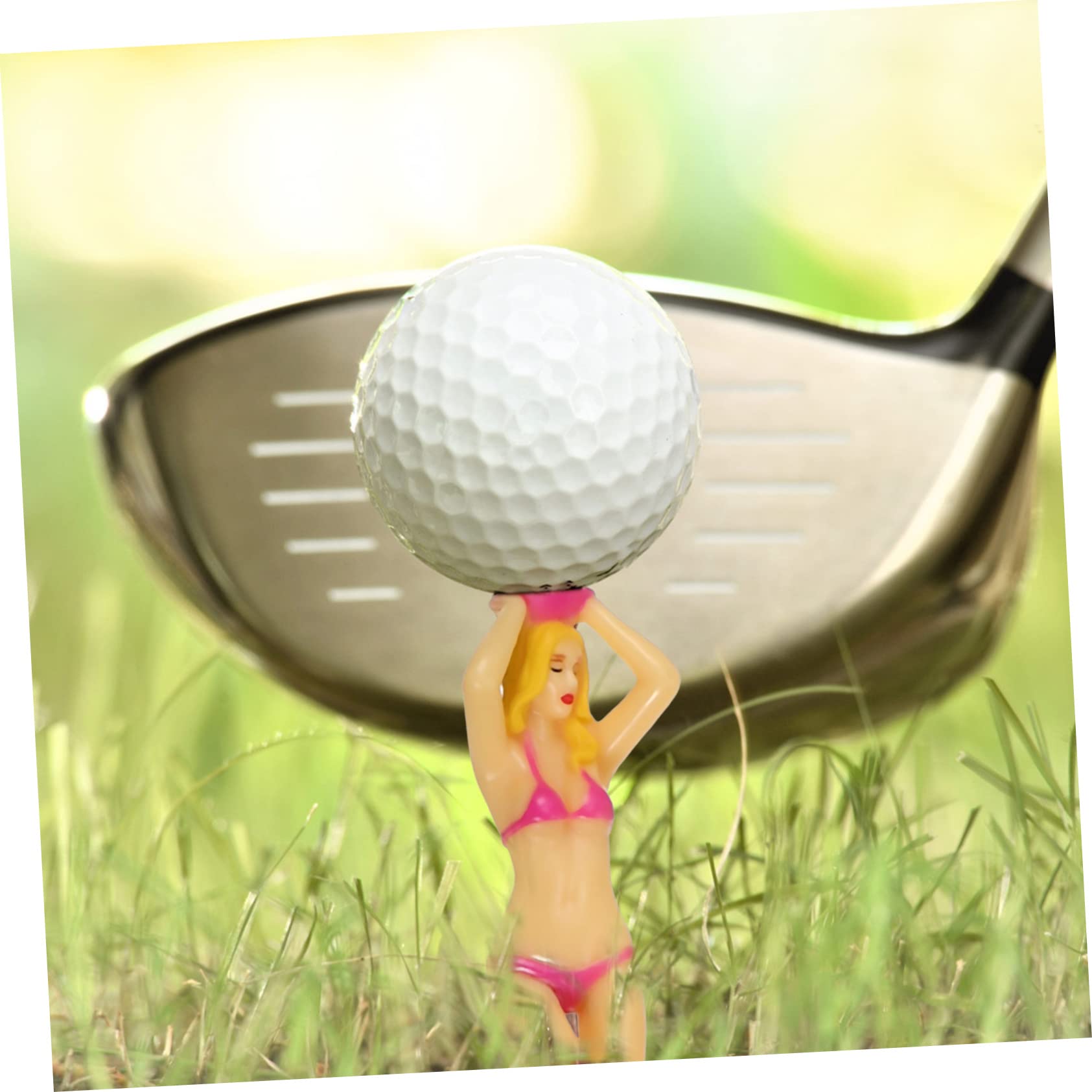 Toddmomy Piłka Stadniny Śmieszne Golf Szkolenia Koszulki Z Tworzywa Sztucznego Golfy Koszulki Akcesoria Do Gry W Golfa Naga Kobieta Koszulki Golfowe Naga Kobieta Z Tworzywa Sztucznego