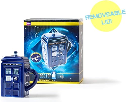 Miniatura 4 de Taza Doctor Who con forma de Tardis, 17 onzas