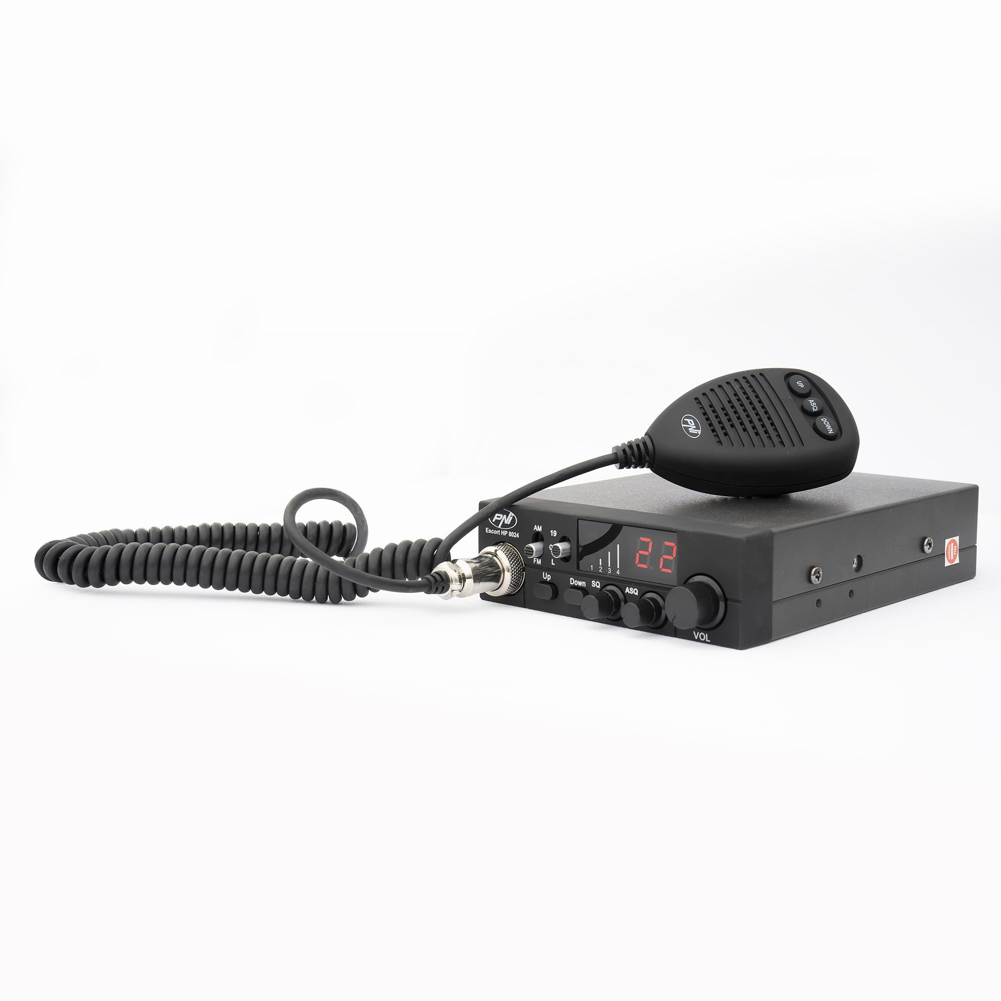 Radio CB PNI 8024 Escort HP ASQ Ajustable 12V - 24V, 4W Am/FM