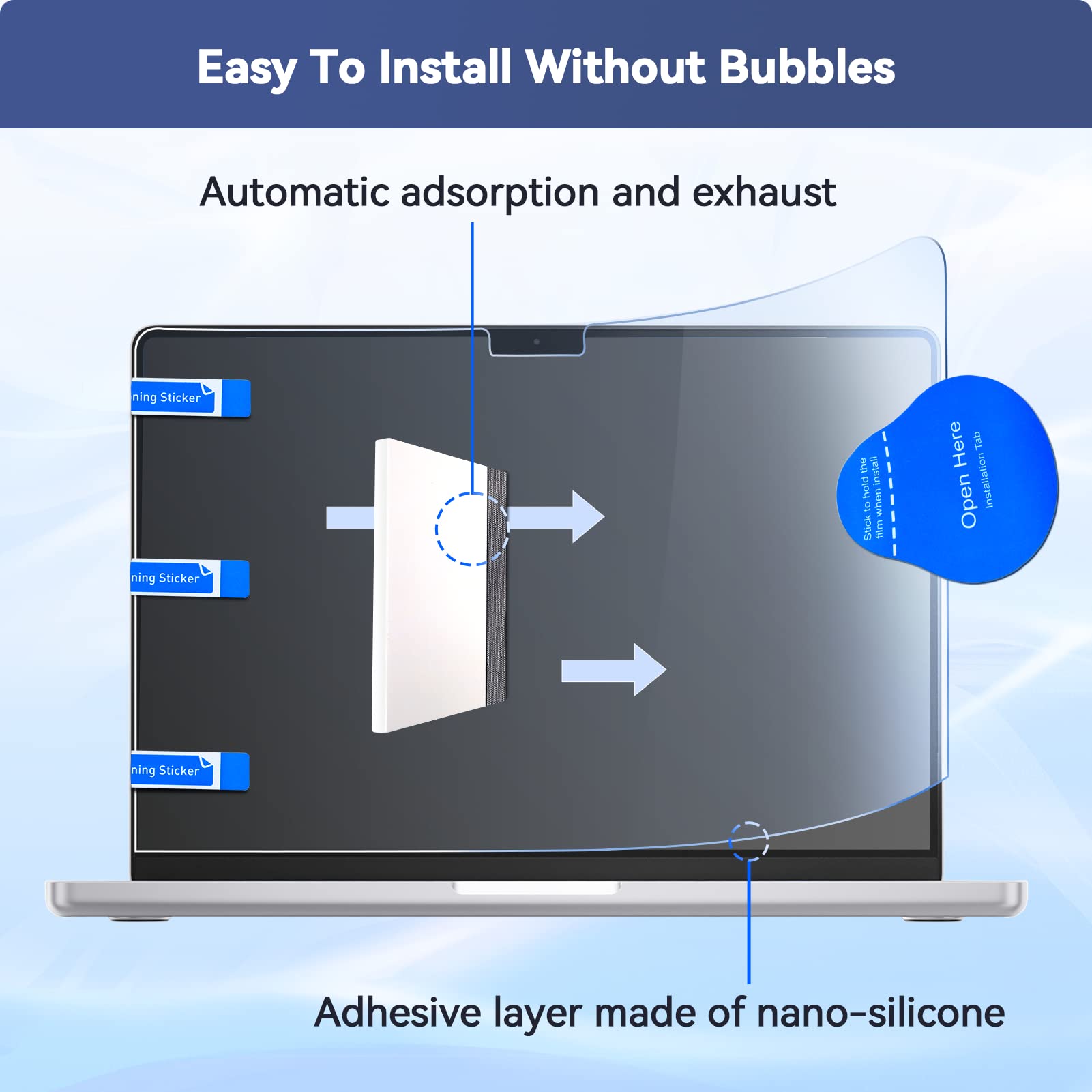 Pellicola Protettiva Opaca Per MacBook Pro 14" M4 2024 - 2 Pezzi Antiriflesso E Antigraffio 5H - Foto 5