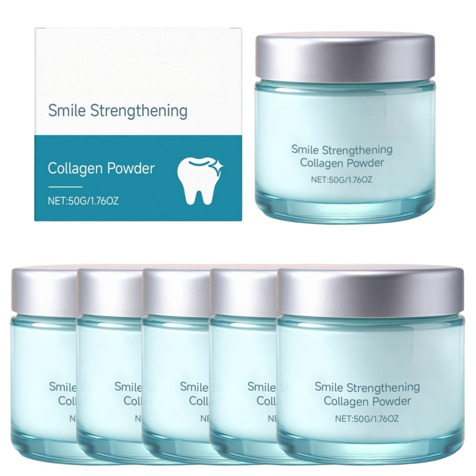 Smile Strengthening Collagen Powder,Colla Gum Poudre De Collagène Fortifian | Poudre Dentaire Au Collagène,Collagène Pour Les Dents,Protectrice Pour Les Gencives Action Anti-Taches et Haleine Fraîche