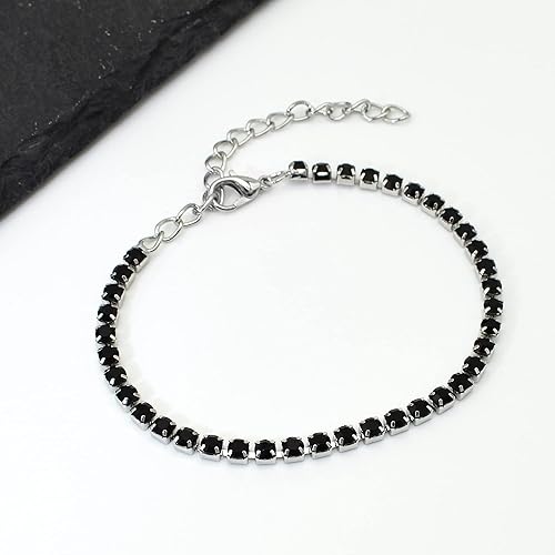 Miniatura 7 de Juego de joyas de diamantes de imitación de cristal para dama de honor, conjunto de aretes, collar, pulsera, para novia, graduación, disfraz de boda