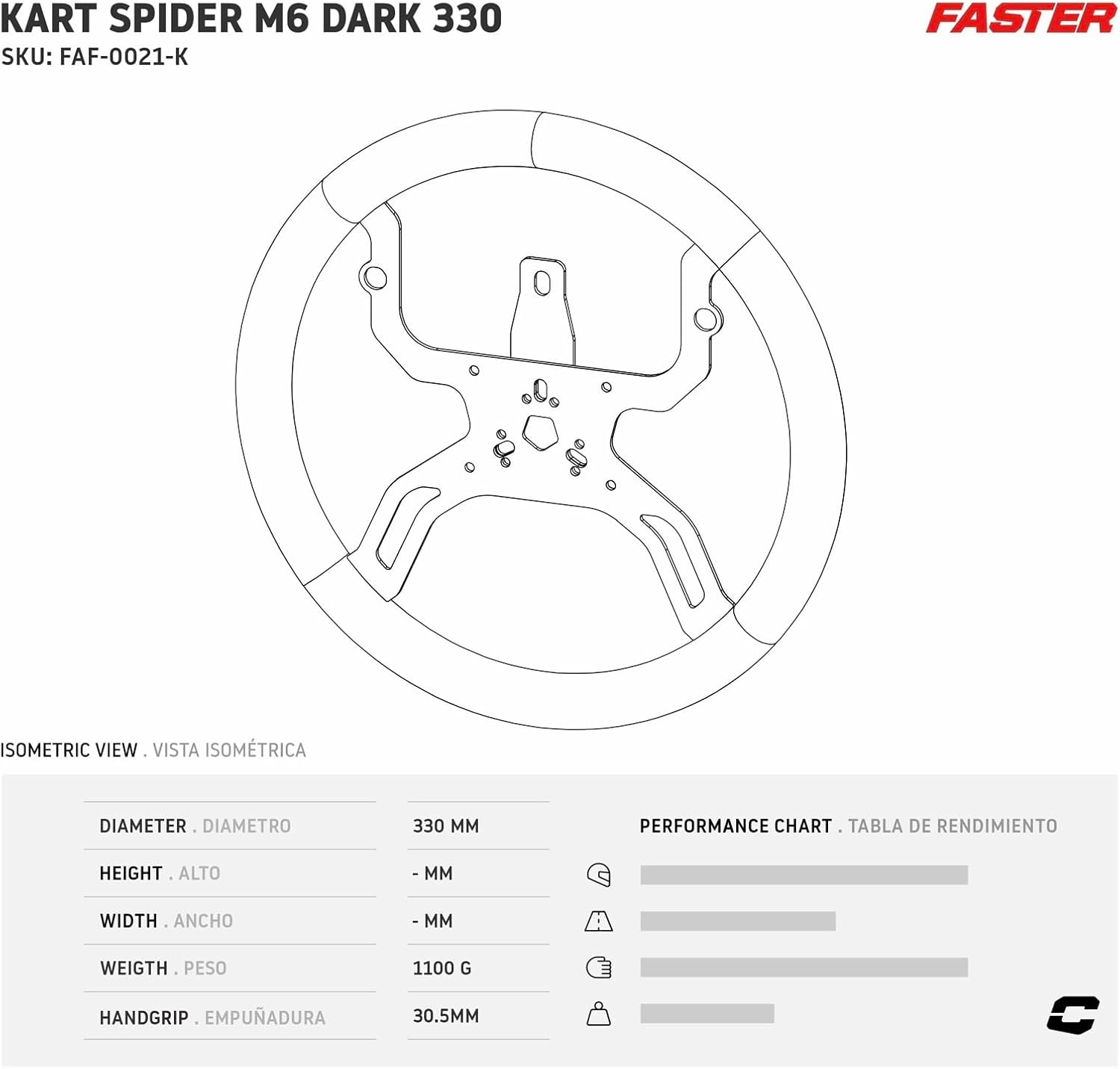 Collino Spider M6 13" Kart Steering Wheel – 330mm Racing Wheel Compatible with MyChron 6 – High Grip Suede, Rigid Metal Frame, 3-Hole & OTK 6-Hole Mount – Fluorescent Red Competition Steering Wheel