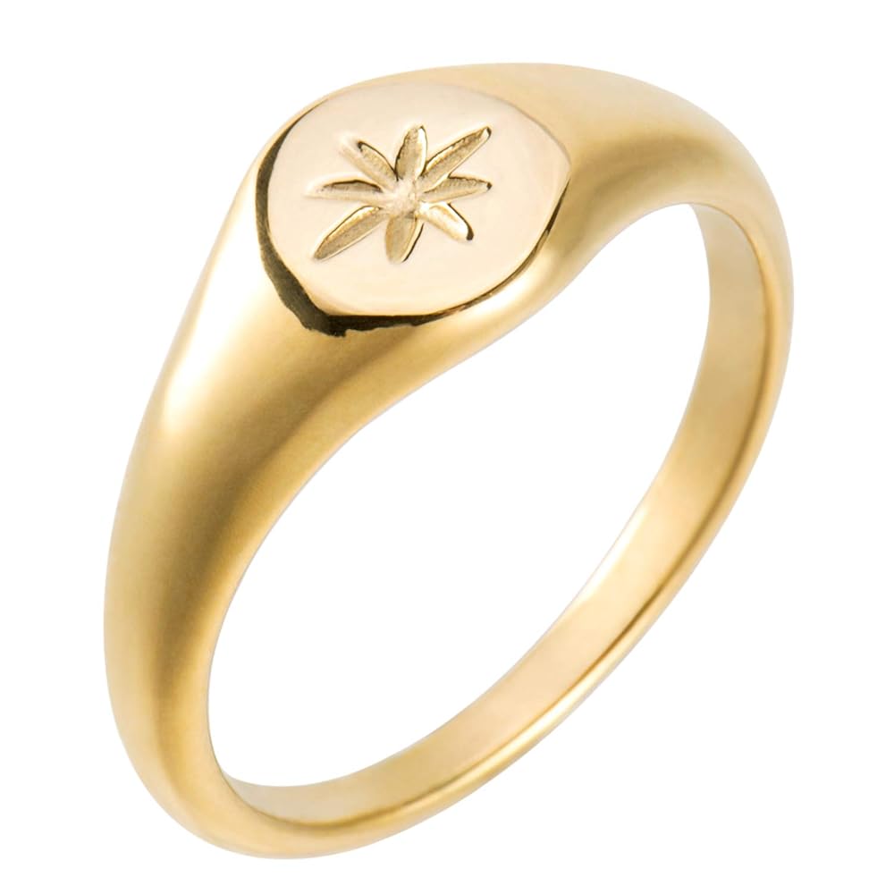指輪・リング Aurelia Signet Ring /Wide Season 6 Gold-Plated 9999999113688_000_7d7008964f_1
