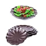 Round Plate Frosted Cherry Blossoms Tray High-grade Tableware Dish for Food Desserts and Fruits Coffee Portable Crash-resistant Smooth Stylish Design