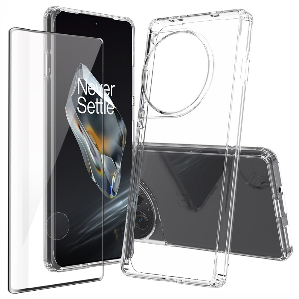 Photo 1 of Niopiee OnePlus 12 5G Case with Tempered Glass Screen Protector