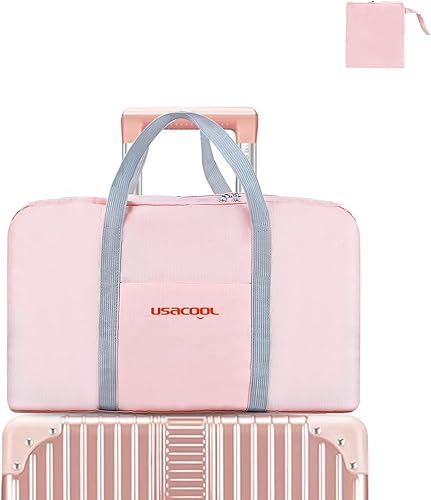 Bolsa de viaje para mujer, bolsa de mano deportiva, bolsa de hombro para fin de semana, Rosado, Viajes Vacaciones Deportes G