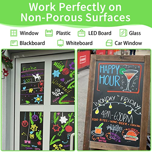 Akarued AK222028106US Jumbo Chalk Window Markers thumb #3