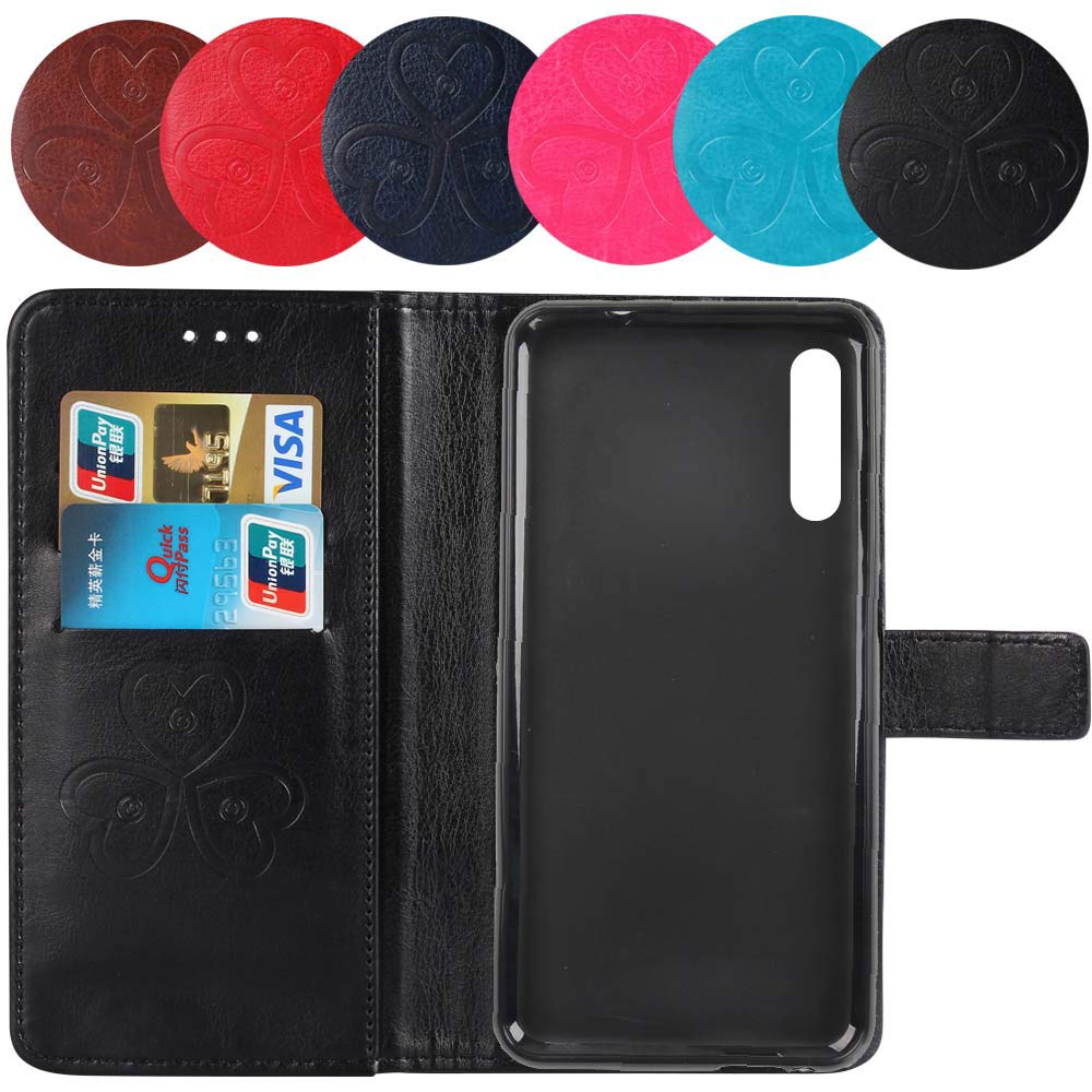 HualuBro Cover Wiko View 4 Lite, Flip Cover a Libro in PU Pelle Antiurto Portafoglio Leather Case Custodia per Wiko View 4 Lite Cover (Nero