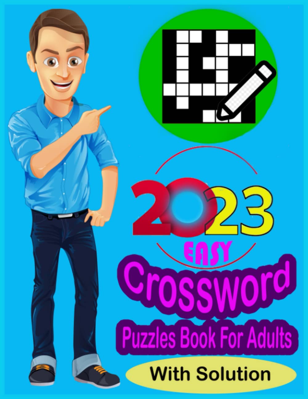 Buy 2023 Cros Puzzles Book For Adults with Solution EasyMedium Cros