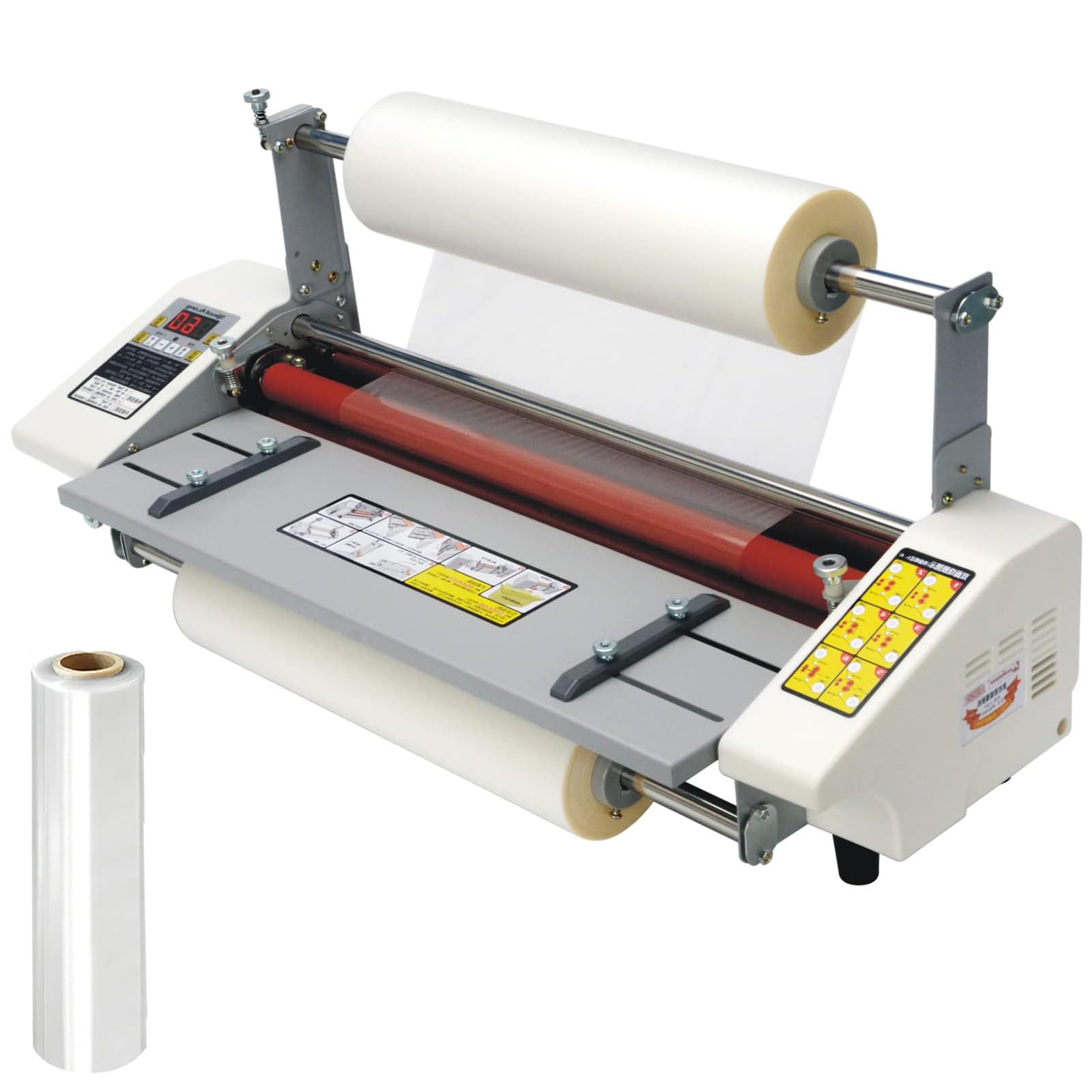 Laminator na Gorąco i na Zimno, Laminarka A2 Jedno-/Dwustronna z 9-Stopniową Przekładnią i Automatycznym Podawaniem Folii, Ochrona przed Odrywaniem Folii, Laminator do Papieru do Zastos 200M-Membrane