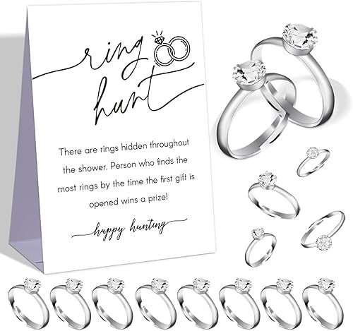 Miniatura 1 de Juego de caza de anillos bohemios, decoración de despedida de soltera, juego de ducha de boda, juegos de fiesta de compromiso, búsqueda del tesoro