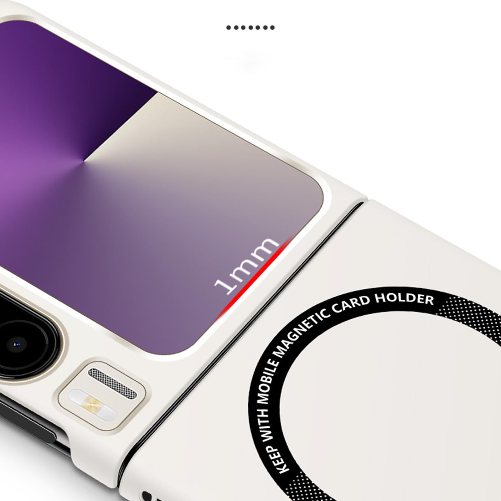 Magnetisch Hülle für Huawei Pura X, Dünne Gefrostet Hart PC rutschfeste Schutzhülle Unterstützt Drahtloses Aufladen Handyhülle,Schwarz,Pura X