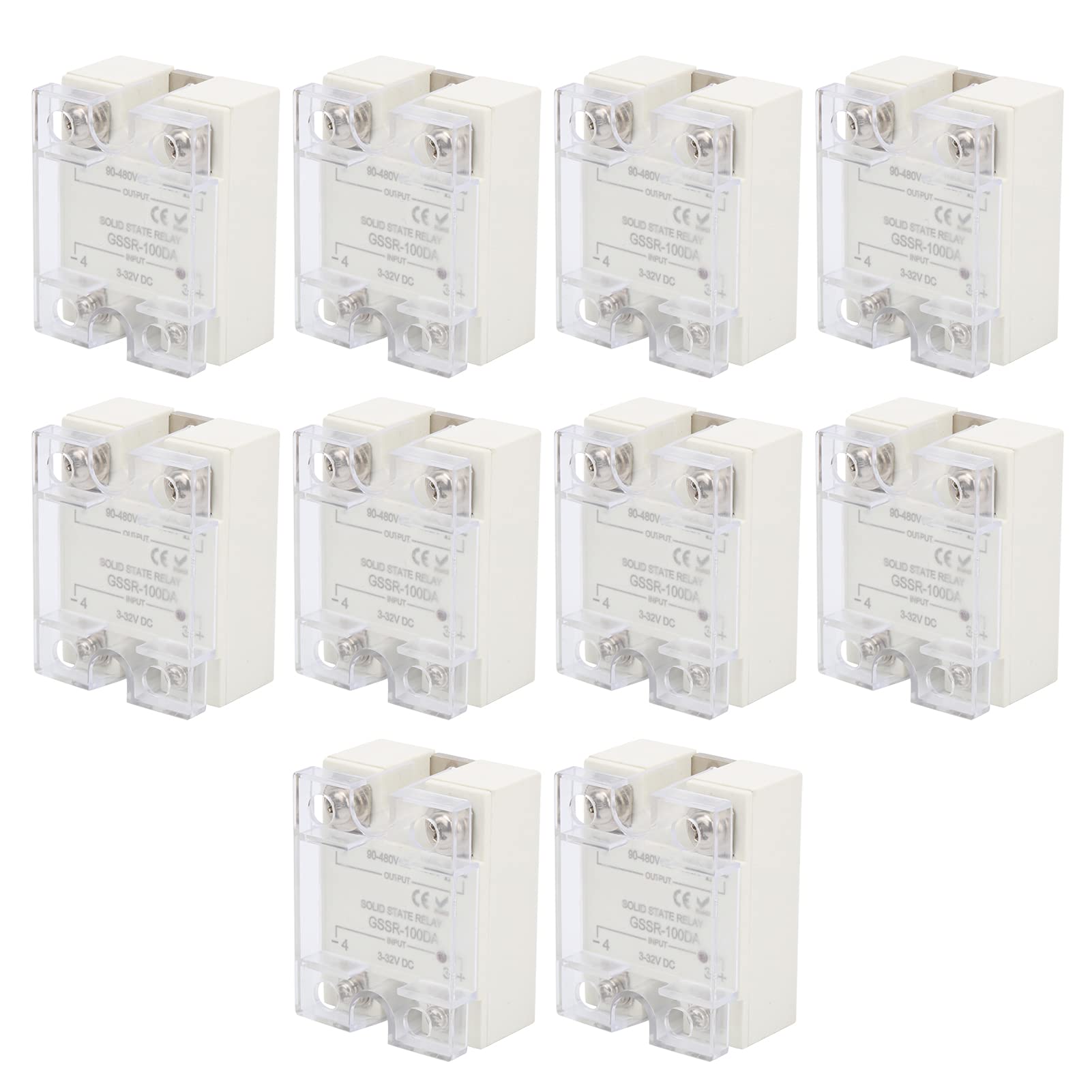 YWBL-WH 10 Piezas 100A DC Control AC SSR Relé para Controlador de