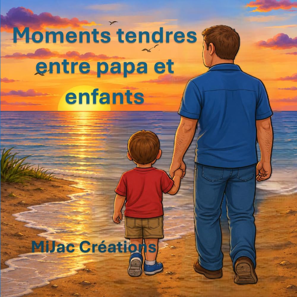 Moments tendres entre papa et enfants - Livre à colorier en lineart: 35 illustrations relaxantes, amour, famille et souvenirs précieux