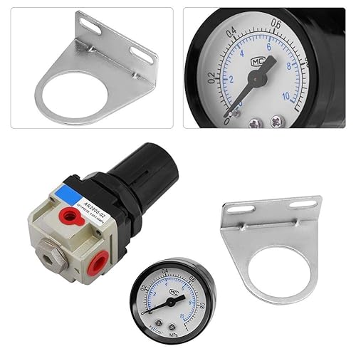 Miniatura 5 de Regulador de presión de filtro de aire, regulador de presión de aire, filtro Ar2000-02, válvula reductora de presión de gas, fuente de aire, unidad