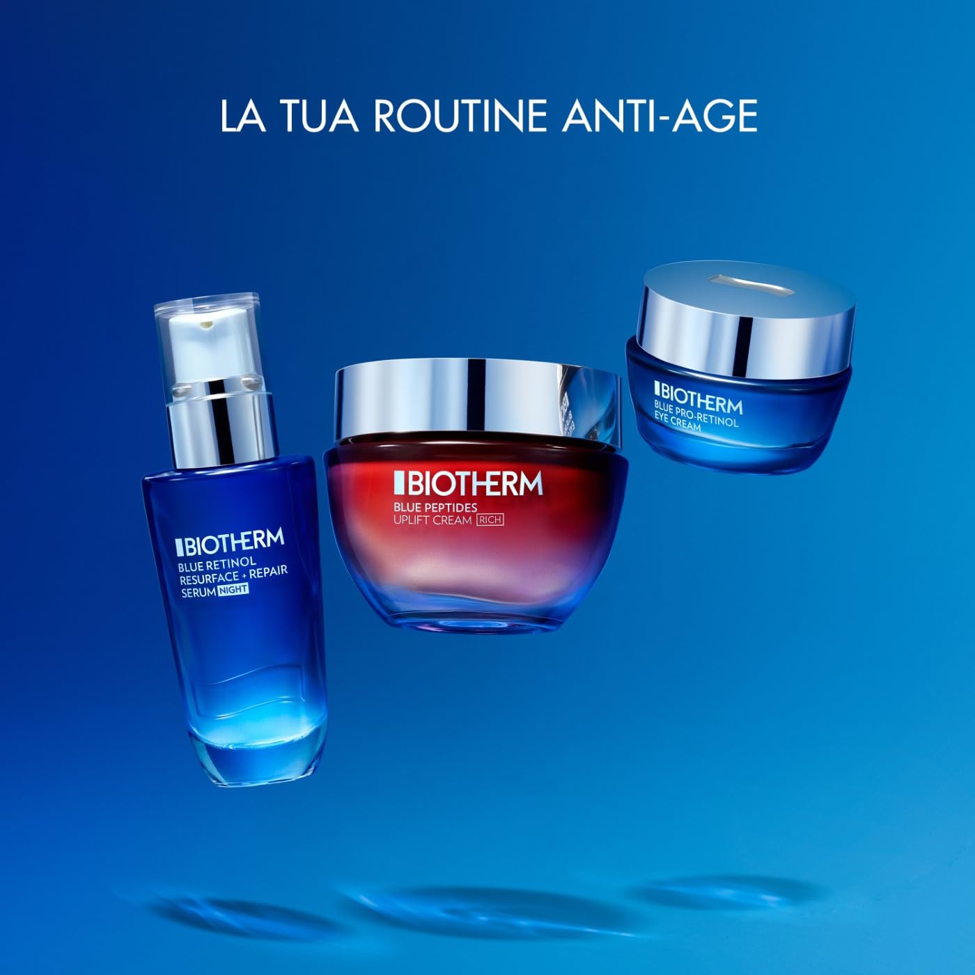 BIOTHERM Blue Peptides Uplift Cream Rich, Crema Viso Antietà, Per Tutti i Tipi di Pelle, Azione Nutriente e Rassodante, Arricchita con Life Plankton e Collagene, 50 ml
