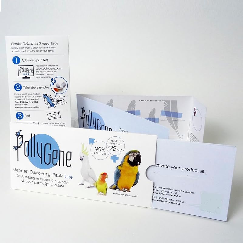 Teste de DNA para Sexagem de Aves Pollygene com Análise por PCR e Certificado 1 Teste
