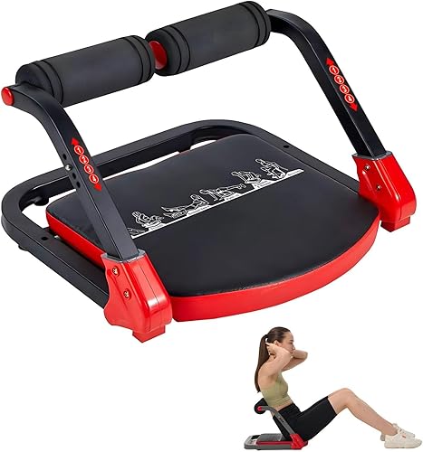 HOTSWEAT Equipo de entrenamiento abdominal, máquina de abdominales ajustable para entrenamiento de estómago, máquina de abdominales plegable,