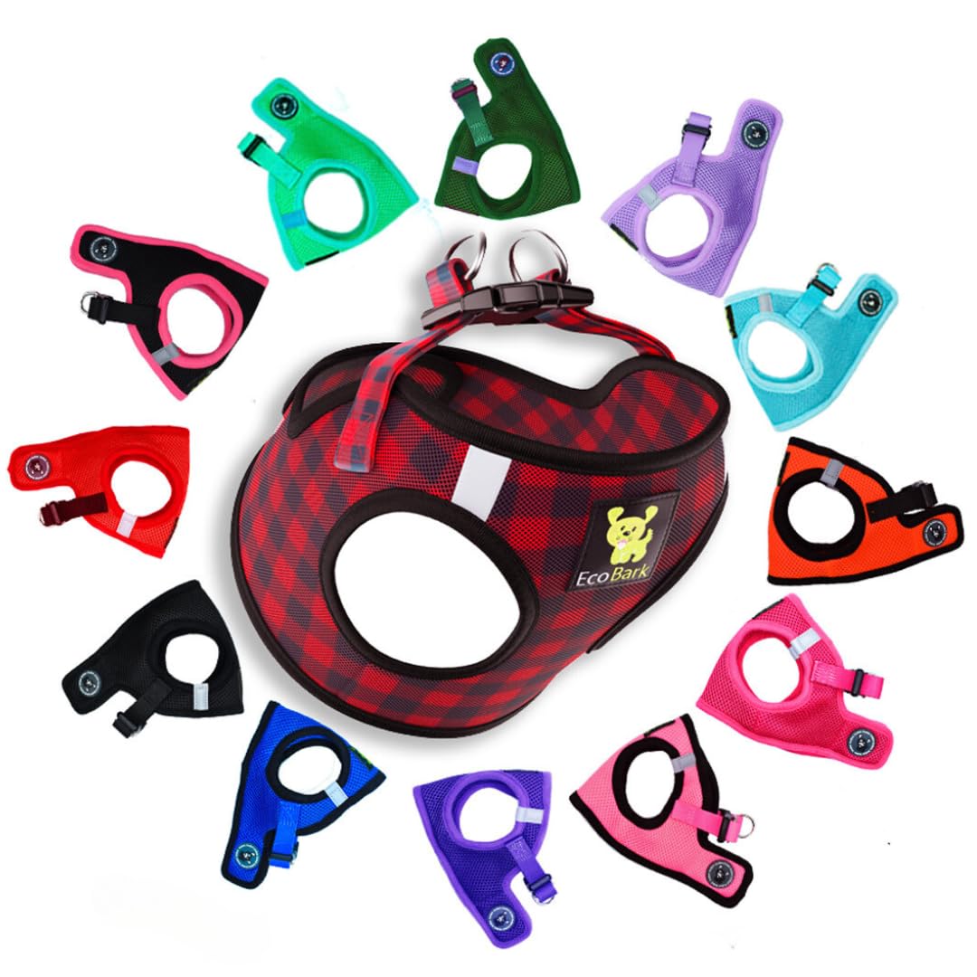 EcoBark Step in Dog Harness, Eco-Friendly Teacup Dog Harnesses for XXS XS, and Small Dogs