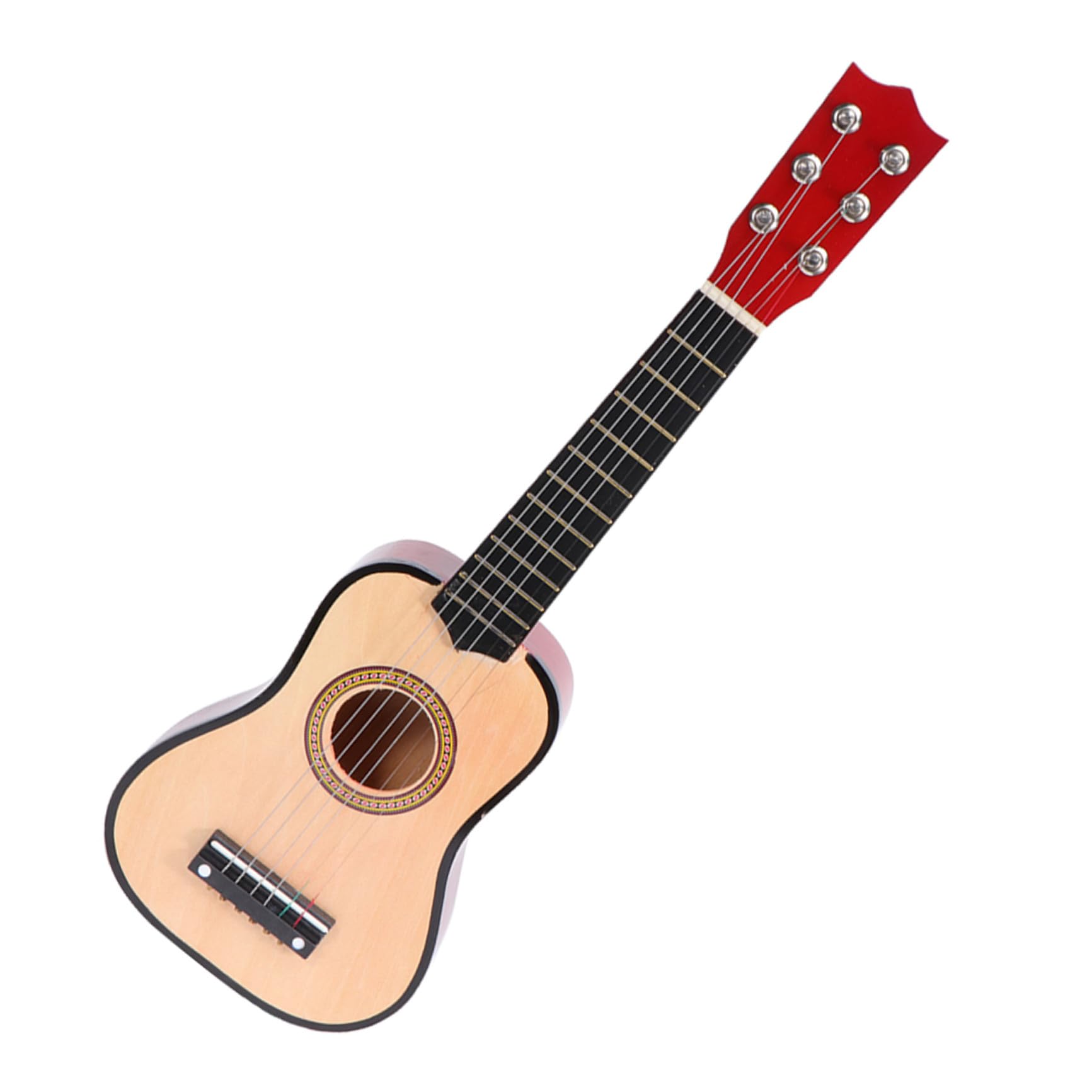 Chitarra Acustica Per Ragazzo Ragazza 21 Pollici, Strumento Musicale Ergonomico in Legno Finitura Atossica, Per Principianti e Regali, Chitarra Portatile Per Esercitarsi e Imparare a Suonare