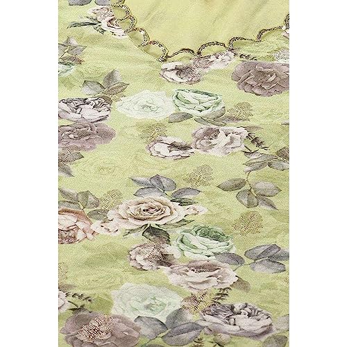 Image of BIBA Printed Poly Cotton Round Neck Women's Kurta Trouser Dupatta Set