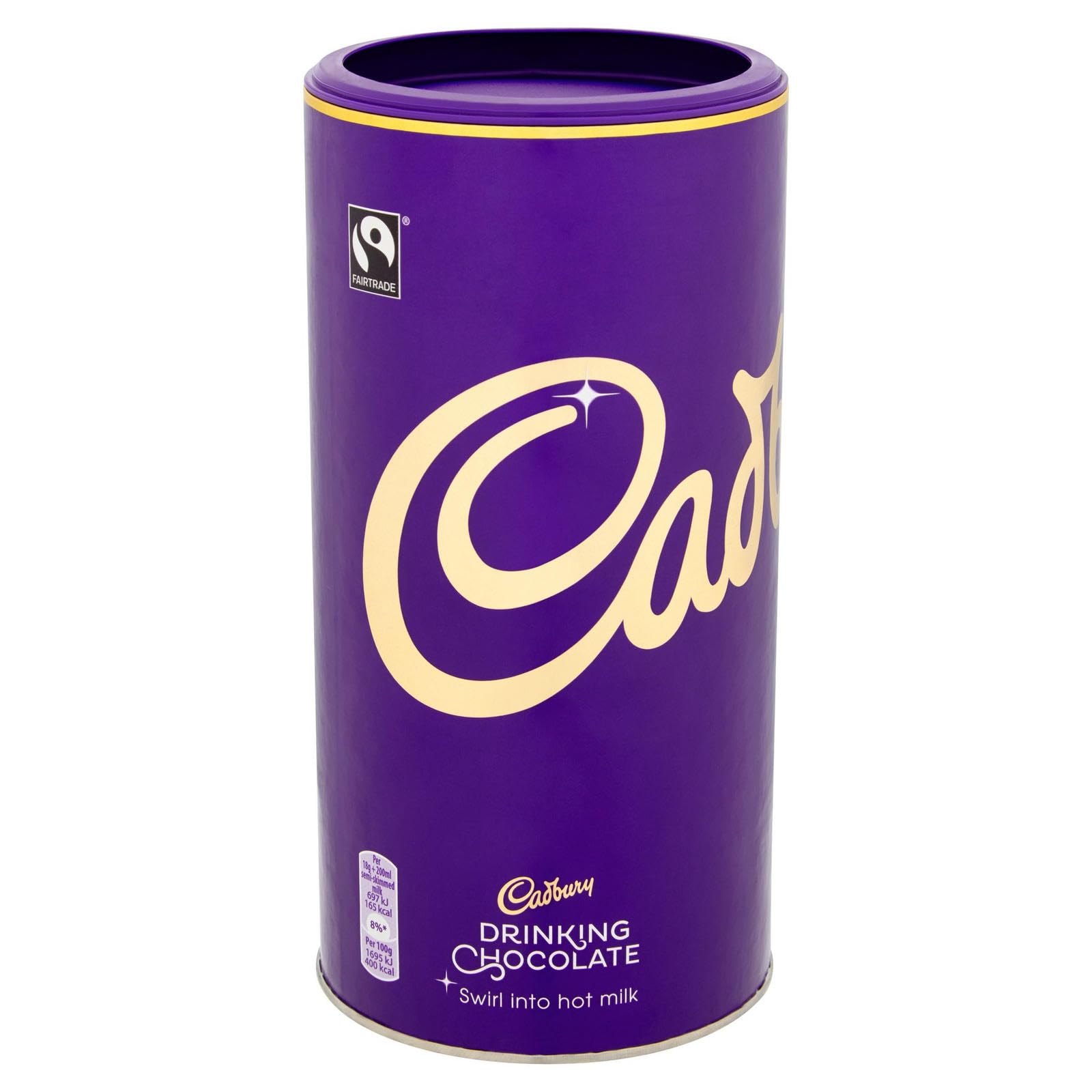 Cadburys Fair Trade Drinking Chocolate, Rich & Smooth Drinking Chocolate, Approximately 375 Servings, 750 g Tub (Pack of 1)Fairtrade InternationalFairtrade InternationalFairtrade InternationalFairtrade International