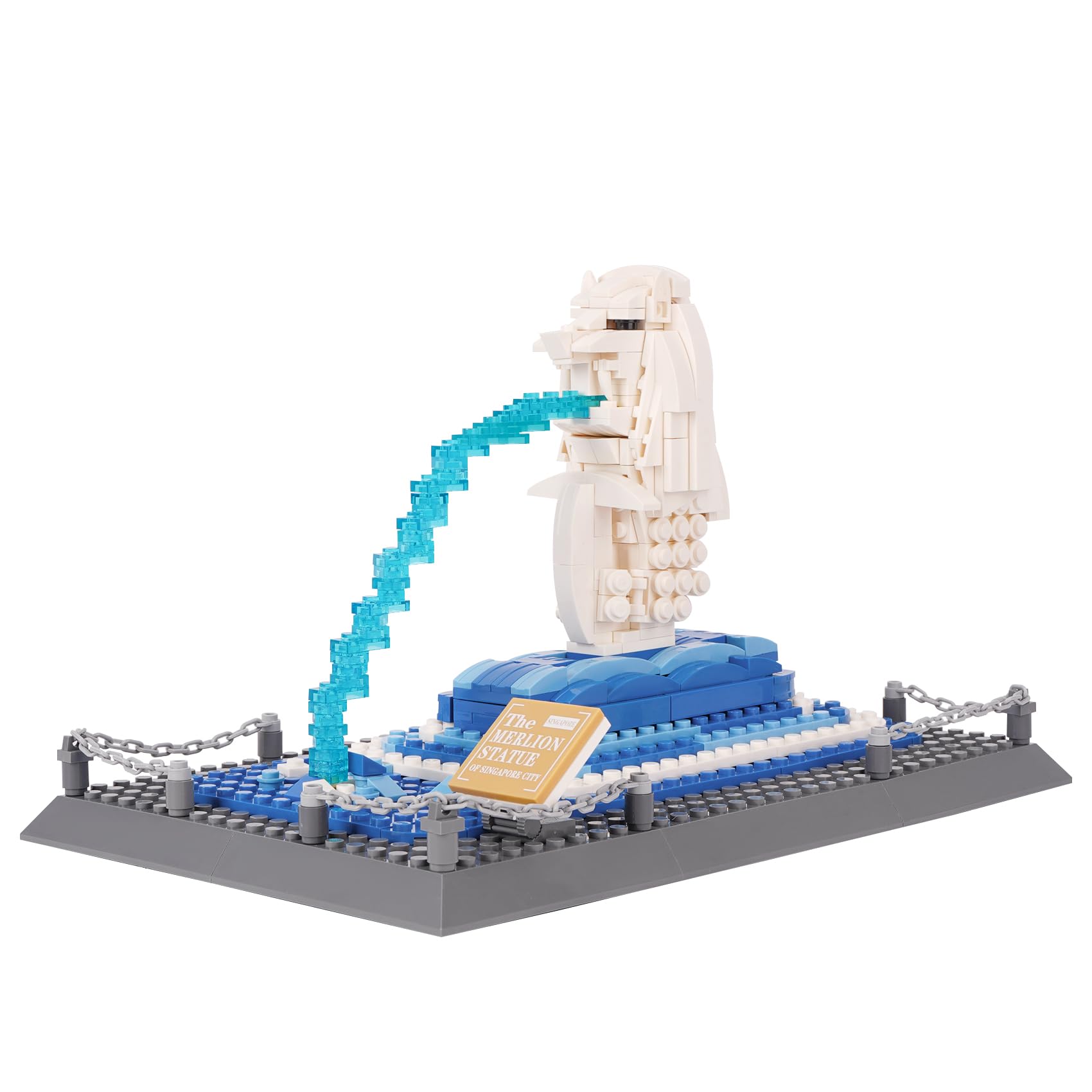 Oichy Merlion Building Block Sets Collectible Architecture Building Model Toys Famous Landmark Brick Sets for Kids and Adults (503pcs)