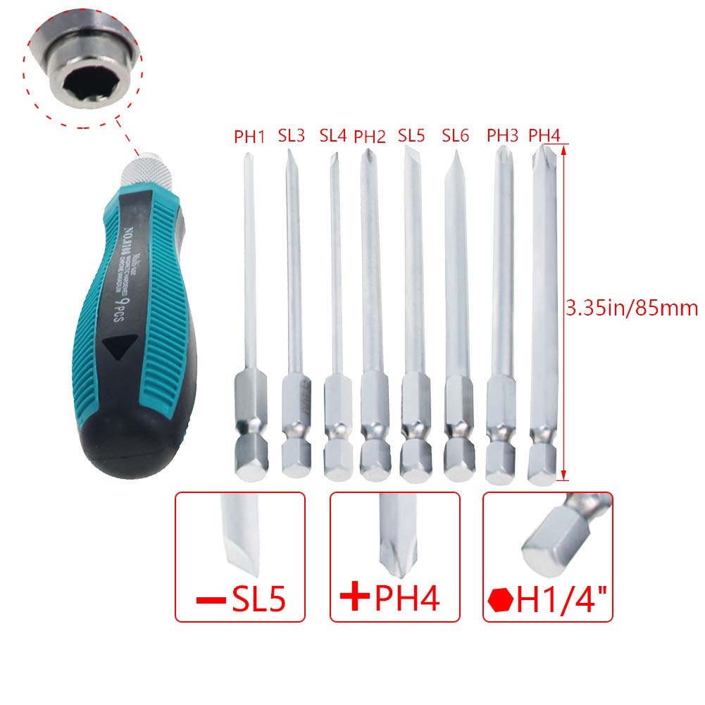 KRAFTWERK 15pz- Set Inserti E Cacciavite A Percussione 2035 - Foto 3