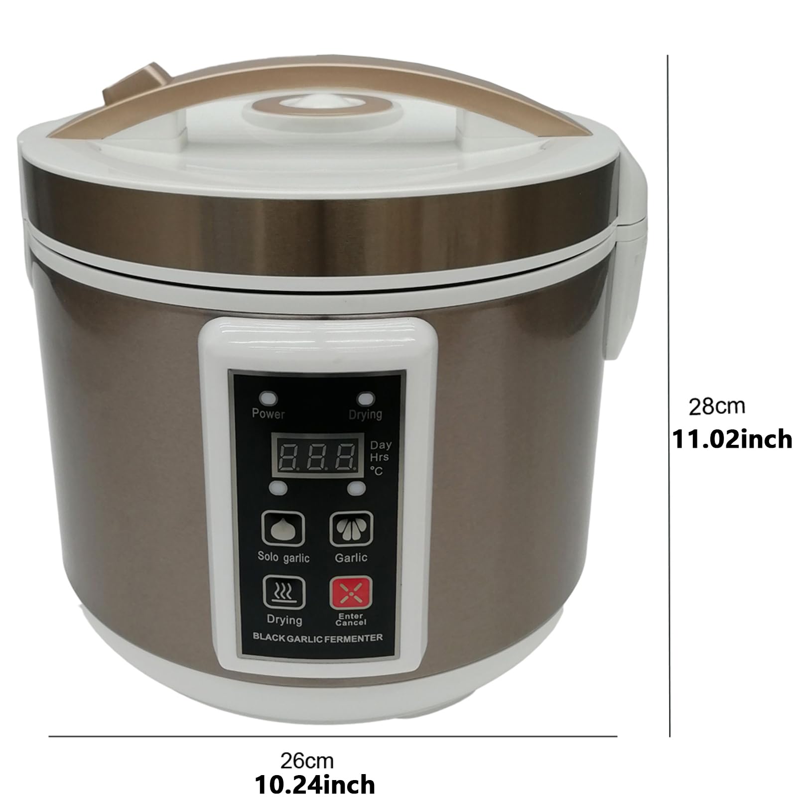 WYDDDARY 5L Black Garlic Fermenter Full Automatic Intelligent Fermenter Black Garlics Maker Multi Clove Garlic Cooker 110V