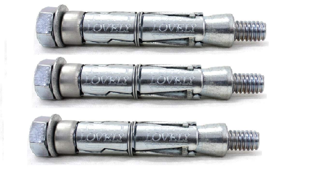 LOVELY® 12X90 MM Mild Steel Rawal Bolt Heavy Duty Fastener- Set of 3 Pcs. (B08LZC5VXW) Amazon Price History, Amazon Price Tracker