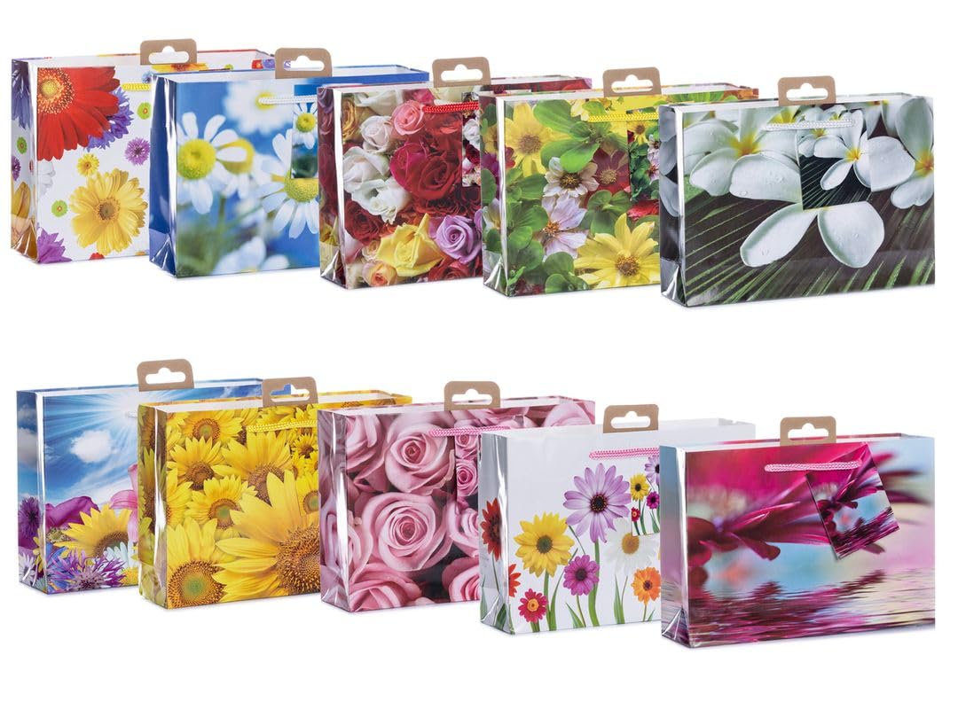 Laro Mini Premium Geschenktüten 10-100 Stk Mini Glitter, Anzahl:100, Muster Tüten:Tiere Mini