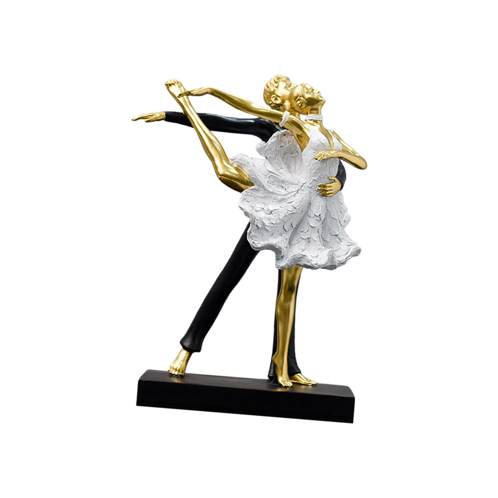 Statue de couple de danse moderne en résine, décoration d'intérieur, couple de ballet dansant, statue, ornement décoratif, décoration d'intérieur
