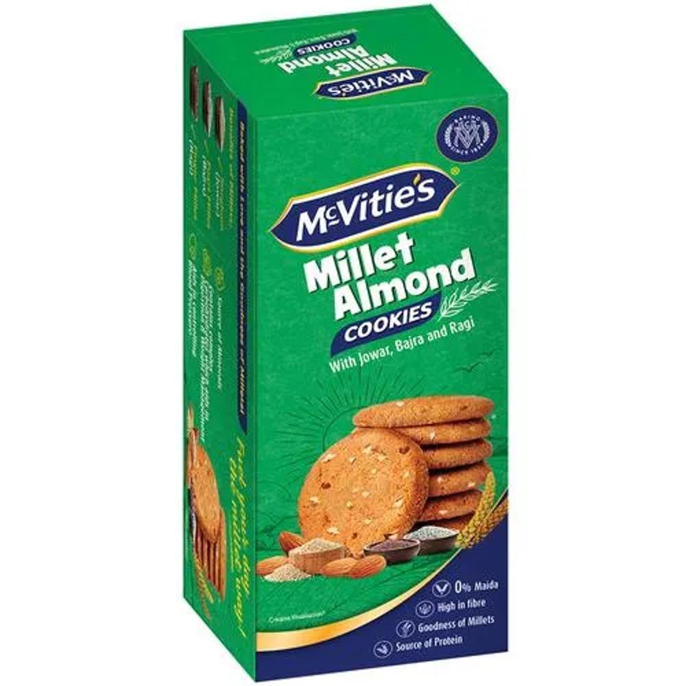 McVities Millet Almond Cookies, 73.6gm (B0CV45RT26) Amazon Price History, Amazon Price Tracker