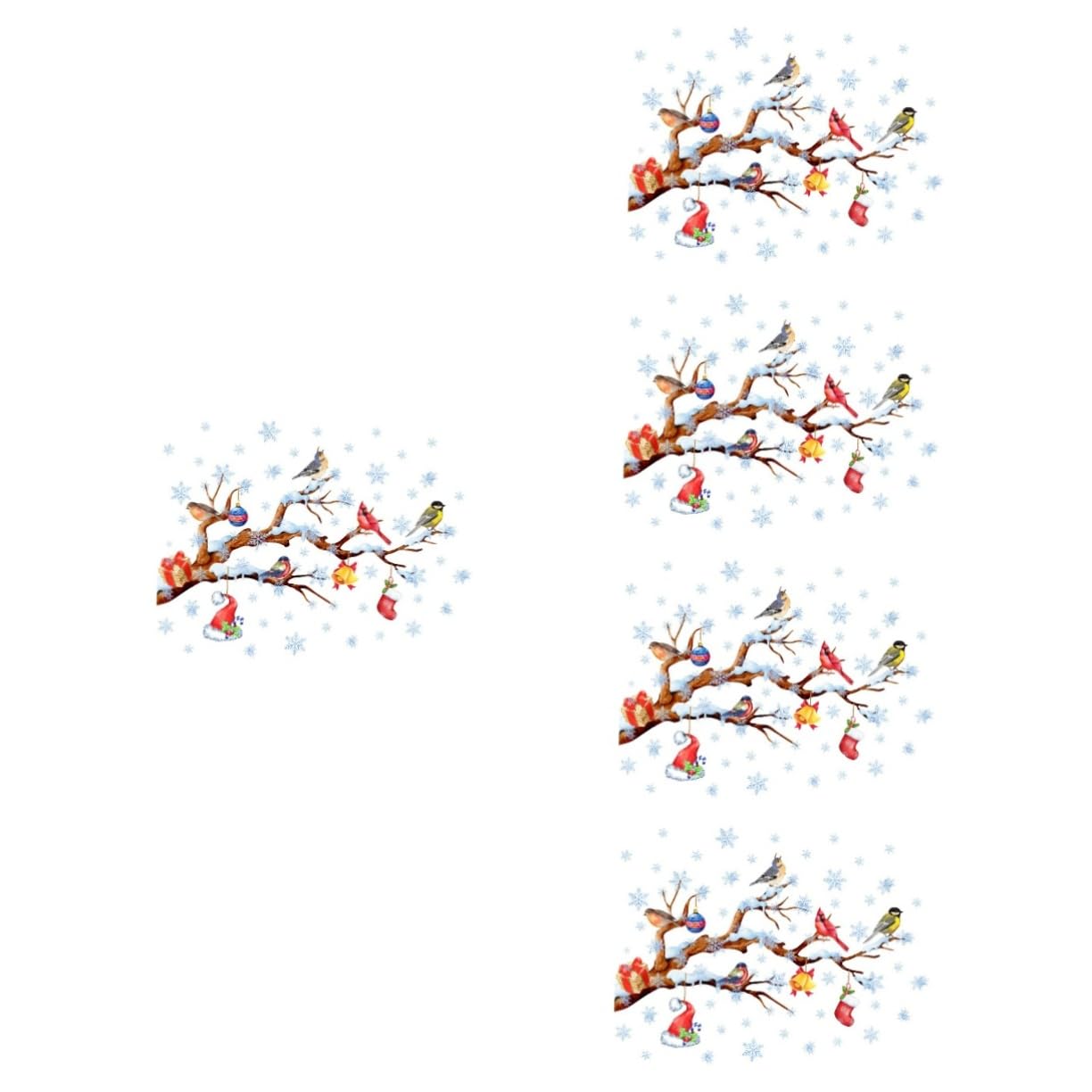 TOPBATHY 5 Hojas Pegatinas Navideñas Para Ventanas Fondo De Pantalla De De Nieve Etiqueta De Vivero De Dibujos Animados Escaparate Pegatinas Decorativas Navidad De Polivinilo