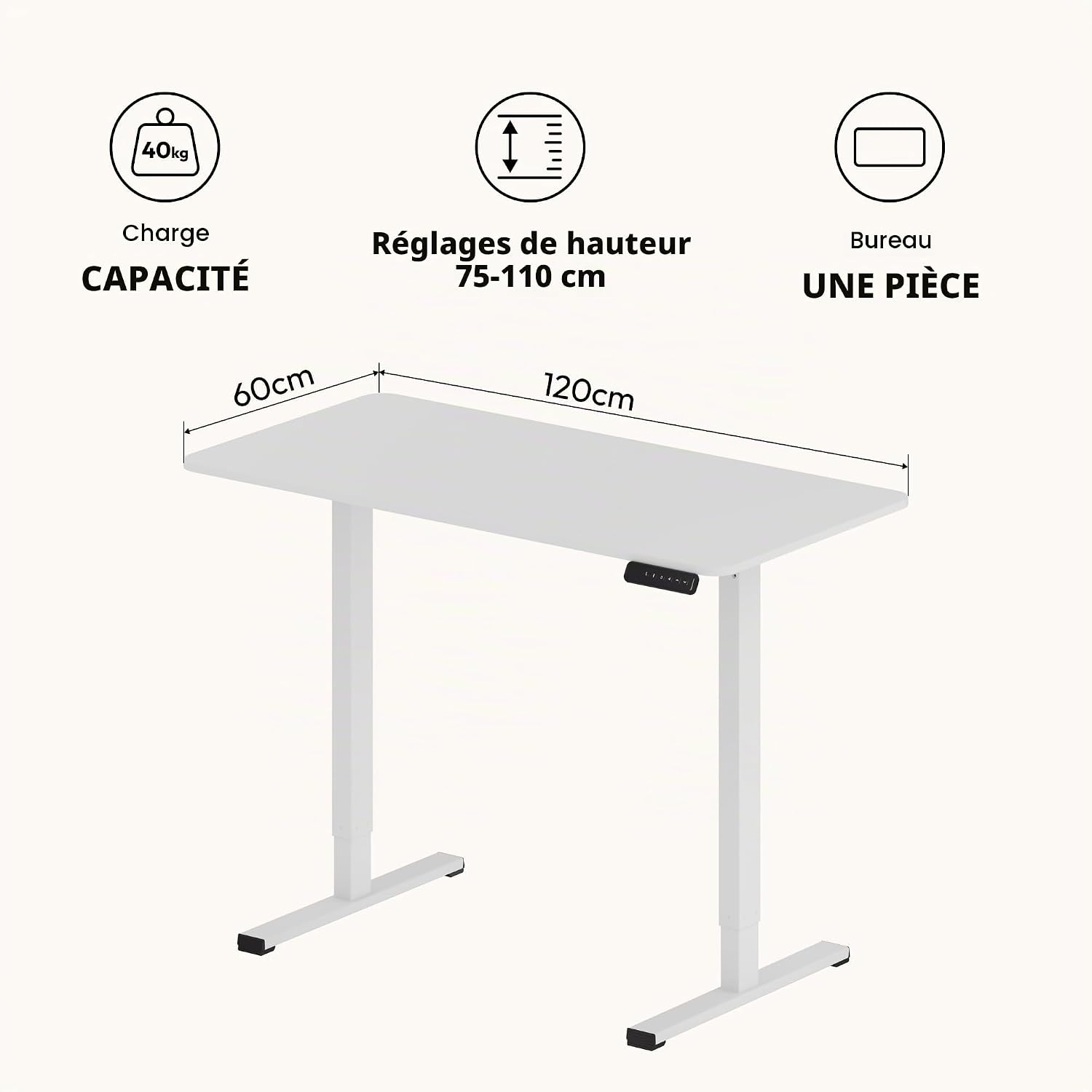 SANODESK FQ2 desk dimensions and capacity