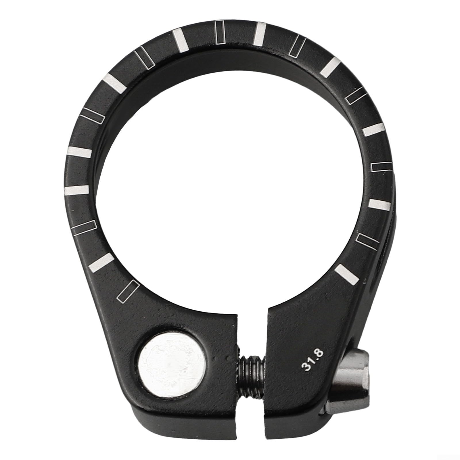 Bicycle Seat Post Clamp Aluminum Alloy Mountain Bike Seatpost Collar 31.8mm 34.9mm Lightweight CNC Machined Design for Road Bikes Folding Bikes Track Bikes (34.9 Black)