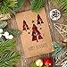 AnyDesign 30 Pack Christmas Greeting Cards 4 x 6 Kraft Note Cards Red Black Plaid Elk Snowflake Printed Blank Cards with Envelopes Matching Seal Stickers for Holiday Birthday All Occasions, 6 Design