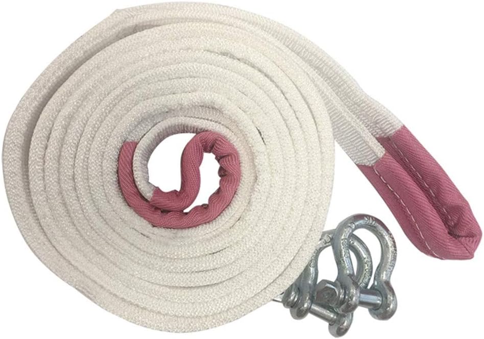 Fune Di Traino Auto 4 Metri - Portata 5 Tonnellate - Con Ganci Rinforzati E Guanti - Emergenza - Foto 2