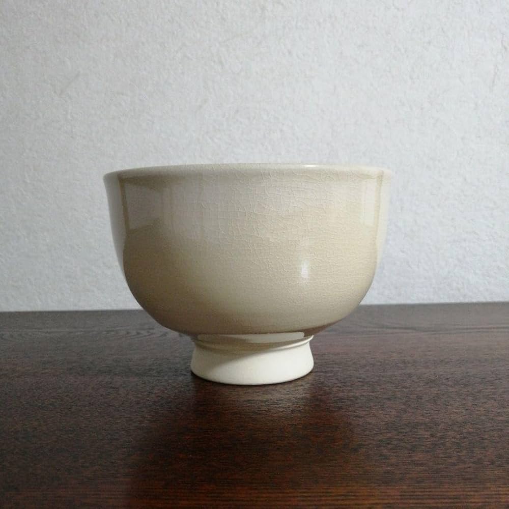 布志名焼雲寅窯舟木康定鶴群図茶碗共箱 布志名焼雲寅窯舟木康定鶴群図茶碗共箱