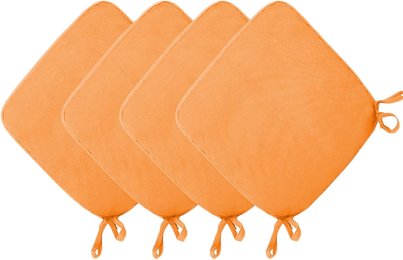 EN AyuL Set of 4 Dining Chair Cushions Seat Pads with Ties NonSlip Washable Chair Seat Cushion