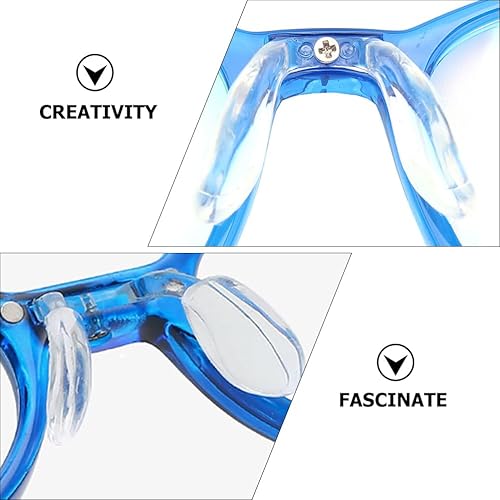 Miniatura 7 de Almohadillas para la nariz para gafas, 4 unidades, en forma de U, almohadillas de nariz atornilladas, correa para gafas, puente de silla,