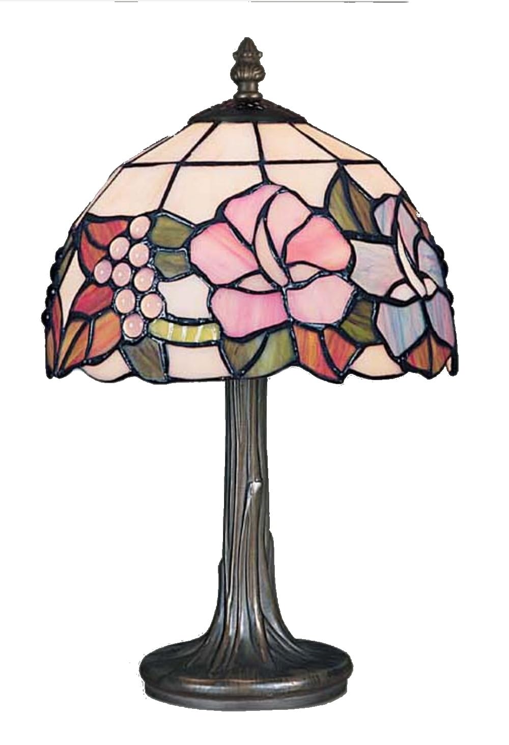 Lighting Supermarket Gold Lily Small Tiffany Style Stained Glass Traditional Table Lamp