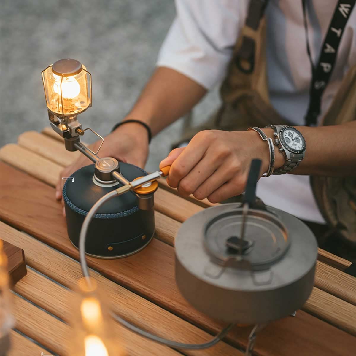 Amazon | Naturehike OD缶アダプタ ガスアダプタ 高山気罐転接頭 1出2