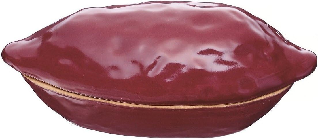 Ishigaki Industry Magic of Sweet Potato Pot 3L Red Ceramic Non-Stick Pot with Heat Generation Balls & Ceramic Ball, 1.22kg Max Weight, No Lid