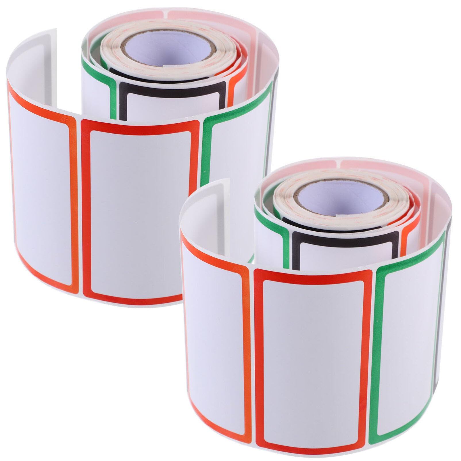 Etichette Adesive Vuote Colorate, 2 Pezzi, Carta Patinata | Ordinare Oggetti e Varie Cose in Casa e Cucina, Design Autoadesivo, Uso Semplice, Formato Pratico
