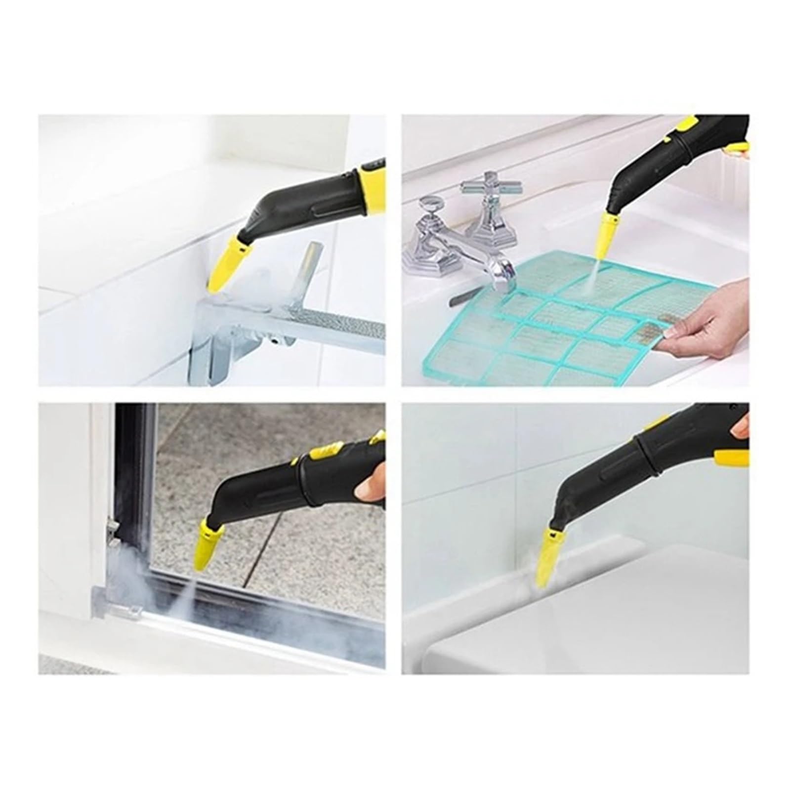 Compatible avec Les Accessoires de Nettoyeur à Vapeur portatif Karcher SC3 SC1 SC2, buse puissante SC4 SC5, tête de Brosse SC7 CTK10, Brosse Ronde