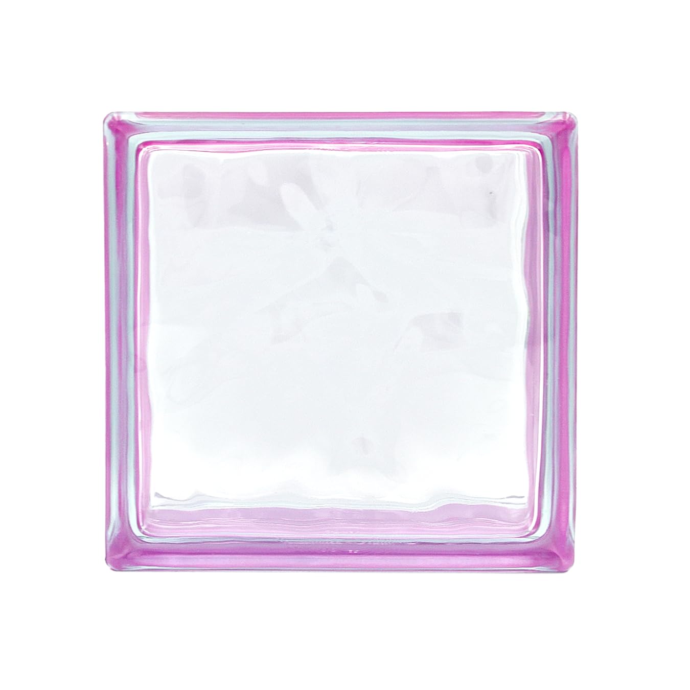 Bloque de vidrio Reflejos Ondulado color Amatista | cm 19x19x8 | Unidad de venta 1 caja de 6 pzas | Euro/pza. 5,50
