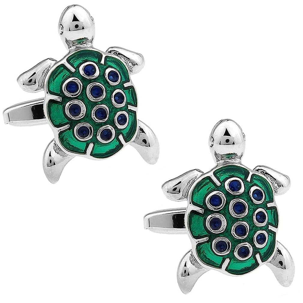 Cuffcuff CufflinksGood Luck Silver Turtle Cufflinks
