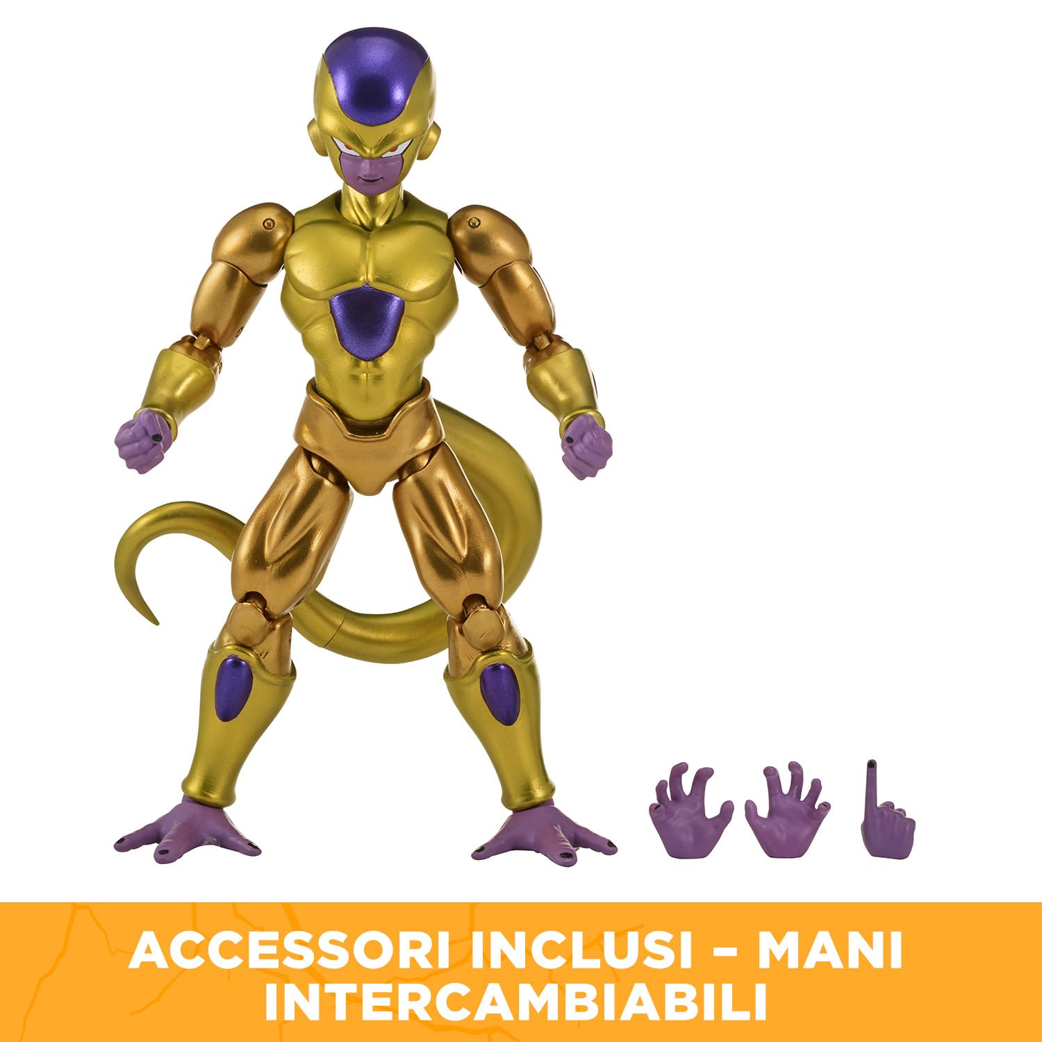 BANDAI - Dragon Ball Super - Figurina Dragon Stars 17 cm - Golden Freezer - Licenza ufficiale Dragon Ball - Figurina articolata Freezer - Giocattolo per bambini 4 anni e + - 35993